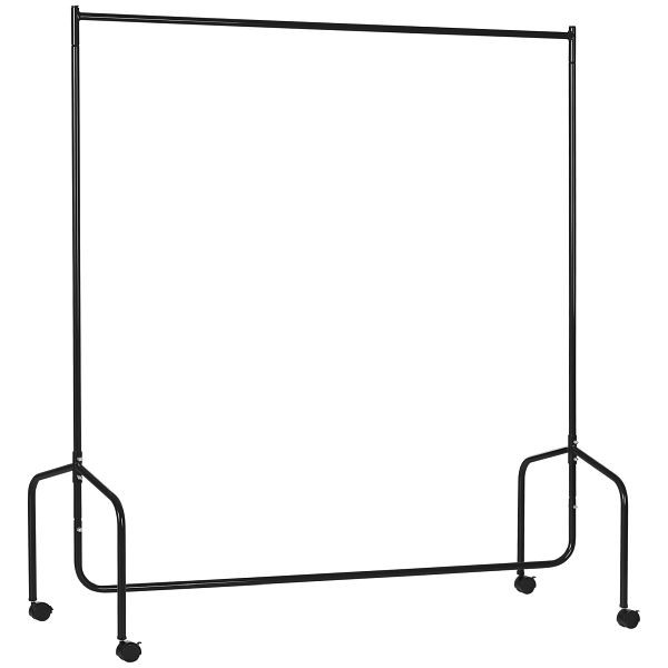 HOMCOM Kleiderständer Kleiderwagen Wäscheständer Rollgarderobe Garderobenständer (150 x 60 x 170 cm), 03-0006