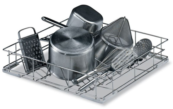 ZANUSSI Draht-Spülkorb für Kleinteile, B x T x H in mm: 535 x 550 x 103, 406867046