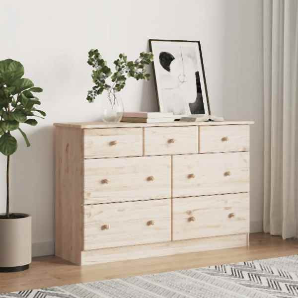 vidaXL Kommode ALTA 112x35x73 cm Massivholz Kiefer, 353919
