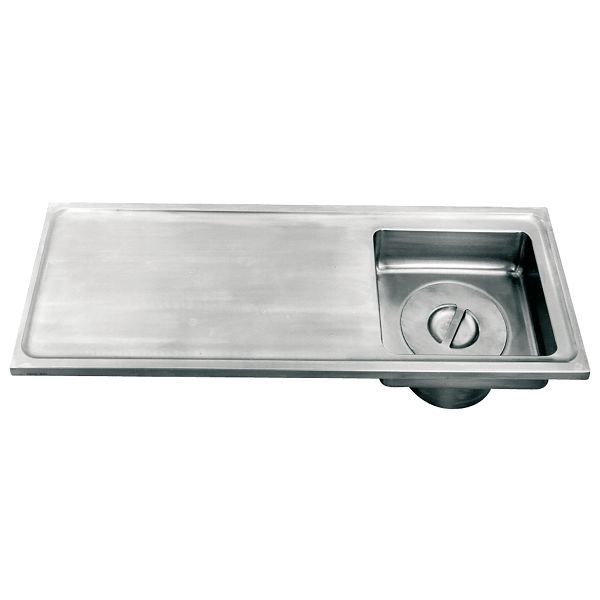 KWC Gipsabscheider, Sirius, Edelstahl, 1000x420x600, Auflage Montage, Tropffläche links, 2000071901