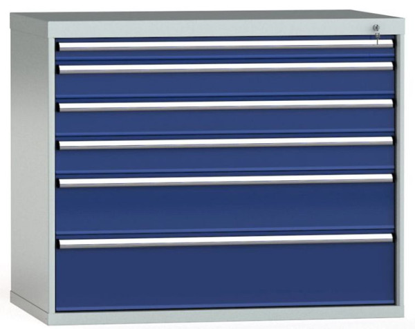 KLW Schubladenschrank 1000 x 1201 x 750 mm H x B x T, Einbaumaß: 900 mm, Einteilung: 64x36 Einheiten, VU / 200 kg, SKB1000-06UP-001