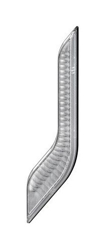 HELLA Positionsleuchte - Shapeline Style Wing - LED - 24/12V - geklebt/Anbau - glasklar - LED-Lichtfarbe: weiß - AMP - vorne rechts, 2PF 013 325-041