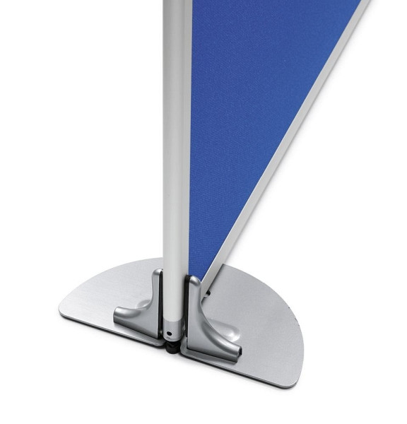 Deskin Tellerfuß Metall, alusilber, Gewicht 1,3 kg, 272426