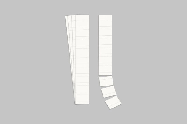 Ultradex Einsteckkarten für PLANRECORD Stecktafel, Maße (BxH): 50 x 32 mm, weiß, VE: 90 Stück, 140508