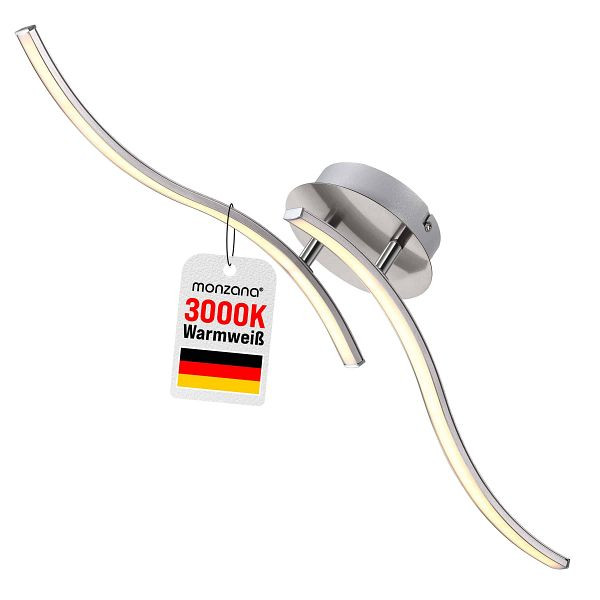 monzana LED Deckenleuchte Ny bolge 2-flammig, 107641, 4251776919010