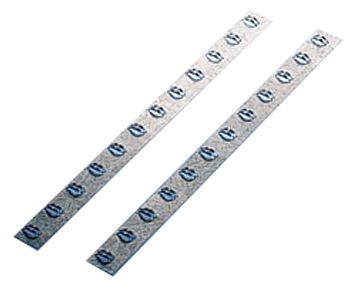 Manuflex Seitenschienenpaar für Fachteiler, BxTxH = 432 x 0,75 x 31 mm