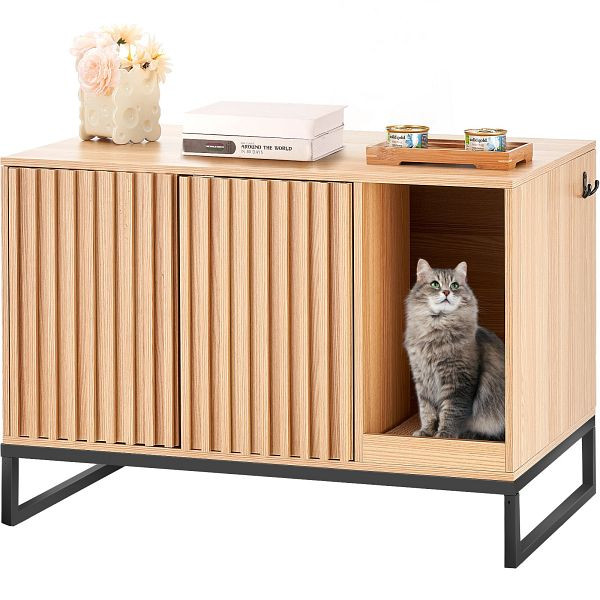 VEVOR Katzenschrank Katzentoilette Katzenhaus Katzenklo 800x508x558,8mm 60kg, JSJJMSPWQ315EDBHPV0