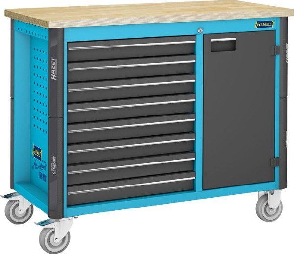 Hazet Fahrbare Werkbank, Schubladen, flach: 8 x 81 x 522 x 398 mm, 179NW-8