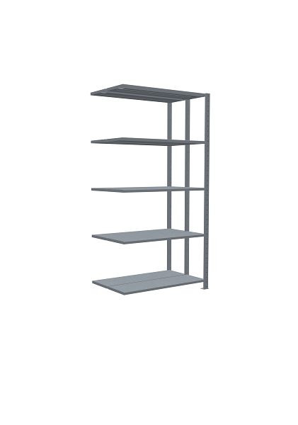 Schulte Anbauregal, Steck-Doppelregal MULTIplus250, 2000 x 1000 x (2x300) mm, 2x5 Fachböden, Kreuzstrebe, verzinkt, 14235-A