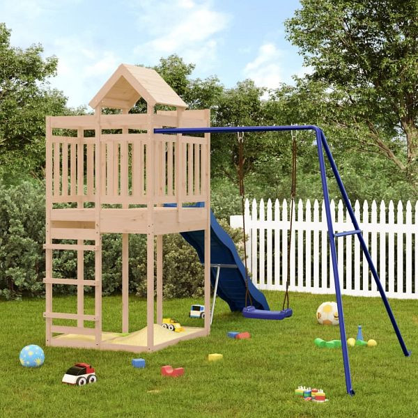 vidaXL Spielturm Massivholz Kiefer, Material: Material: PP (Polypropylen), 3156883