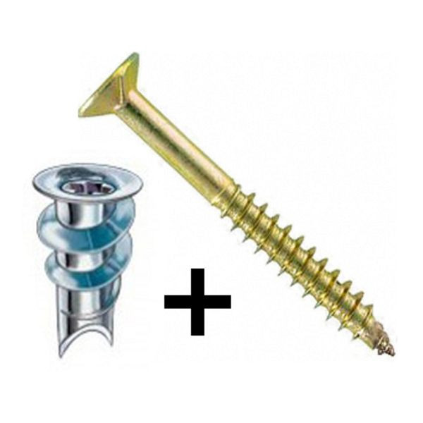 Dönges Gipskartondübel Metall-Speed, mit Schraube, VE: 100 Stück, 105453