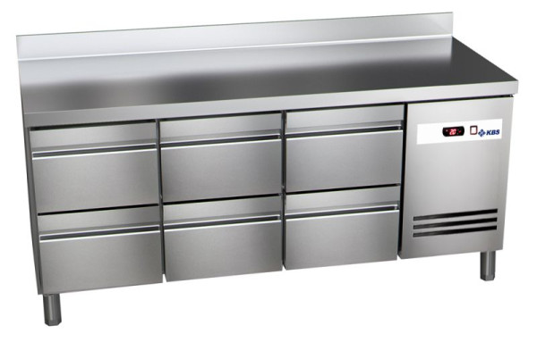 KBS Kühltisch Ready KT3006, Kühltisch KT3006, mit Aufkantung, 6 1/2 Schubladen, 60221024