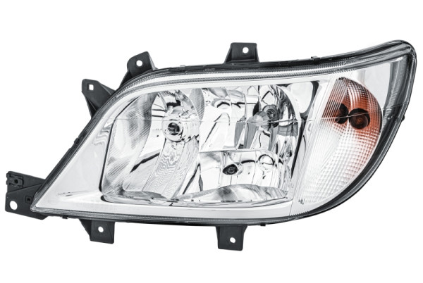 HELLA Halogen-Hauptscheinwerfer, für u.a. Mercedes-Benz Sprinter 3-T Chassis (903), CCC/ECE, für Rechtsverkehr, links, 1EH 246 047-011