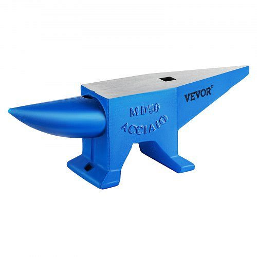 VEVOR Schmiede Amboss 50KG Schmiede Zubehör Amboss Werkzeuge geschmiedeter Stahl mit rundem und quadratischem Loch robust, GZ50KGGZ000000001V0