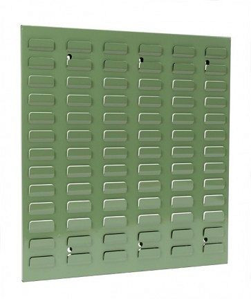 ADB Schlitzplatte, senkrechte Kiemenschlitzung, L456xB493mm, Farbe grün, RAL 6011, 23057