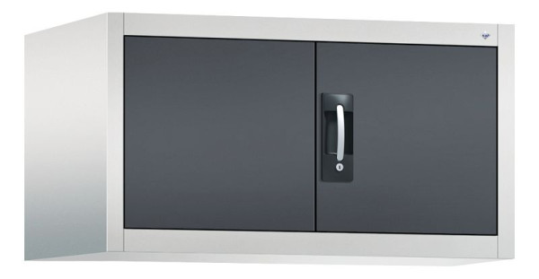C+P Aufsatzschrank Acurado, H500xB930xT600mm, Farbe: Lichtgrau / Schwarzgrau, Muldengriff, 9294-000 S10004