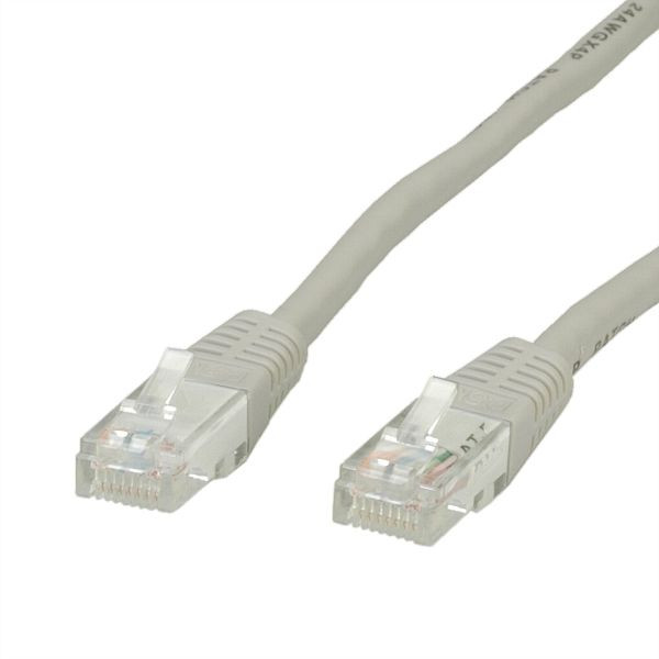 VALUE Patchkabel Kategorie 6 (Class E) UTP, grau, 10 m, 21.99.0910