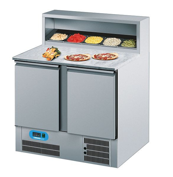 CHROMOnorm Pizzakühltisch 2 Türen GN 1/1, 950x680x830/1200 mm, CKTP079500EV