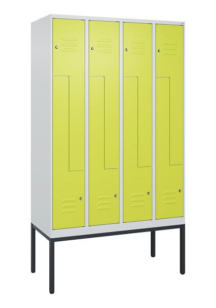 C+P Z-Spind Classic PLUS, Gestell, 8 Abteile, 2120x1200x500mm, 7035/0024, Zylinderschlösser, 0800337-408 S10025