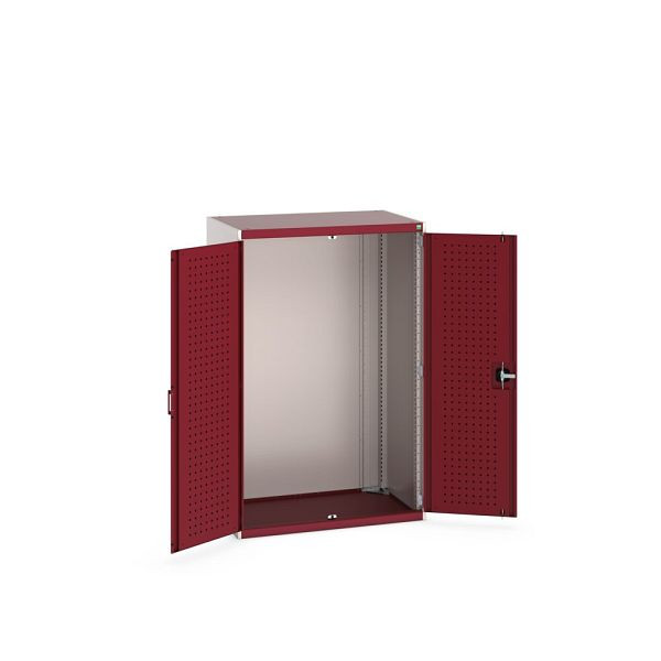 bott cubio Flügeltürschrank, BxTxH: 1050x650x1600mm, RAL 7035/3004, Purpurrot, 40021065.24V