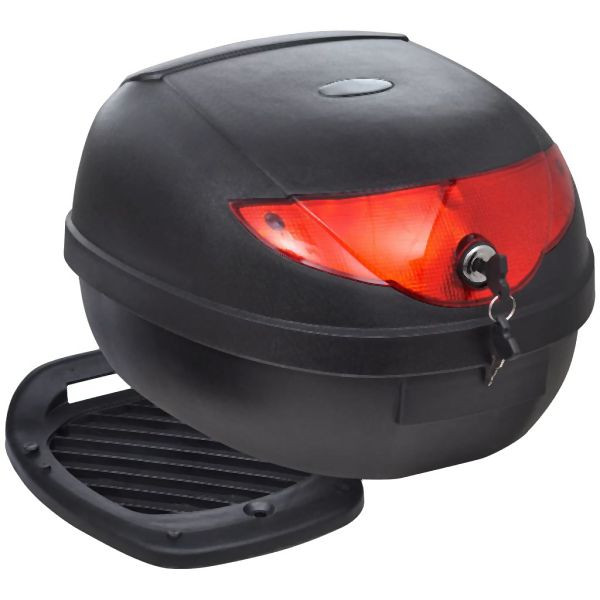 vidaXL Motorrad-Topcase 36 L für einen Helm, Abmessungen: 40 x 38,5 x 25 cm (B x T x H), 150362