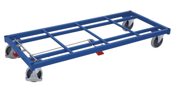 VARIOfit Schwerlastwagen, Ladefläche: 1.380 x 880 mm, RAL 5010 enzianblau, Radsatz: Bereifung aus Gummi, zu-1225