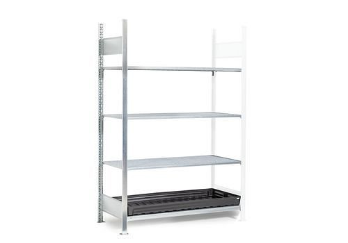 DENIOS Gefahrstoffregal GKG 1360-V pro, verzinkt Gitterroste, 1312 x 637 x 2000, Anbaufeld, 273920