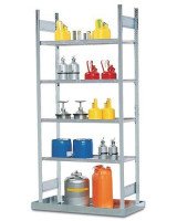 Produktbild von DENIOS Gefahrstoffregal GRB 1060 für entzündbare Stoffe, 1 verzinkte Bodenwanne und 4 verzinkt Gitterroste, Anbaufeld, 199717 DENIOS Gefahrstoffregal GRB 1060 für entzündbare Stoffe, 1 verzinkte Bodenwanne und 4 verzinkt Gitterroste, Anbaufeld, 199717