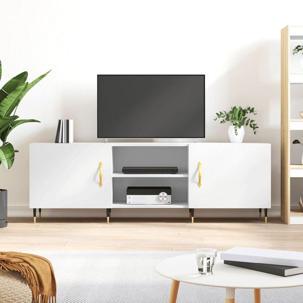 vidaXL TV-Schrank Weiß 150x30x50 cm Holzwerkstoff, 829076