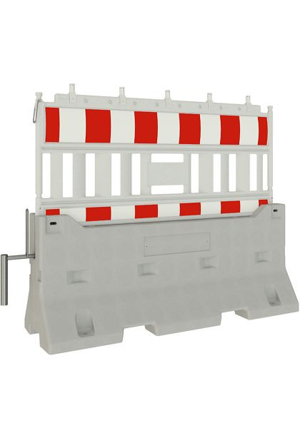 Schake Betonleitwand SET 2 bestehend aus: 1x Betonleitwand, 1x Verbindungselement, 1x Absperrschrankengitter Typ NOX, mit Lampenadapter, 3F200-SET2-4KA