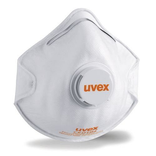 uvex Atemschutz-Formmaske silv-Air c 2210, Schutzstufe FFP 2, mit Ventil, VE: 15 Stück, 210-230
