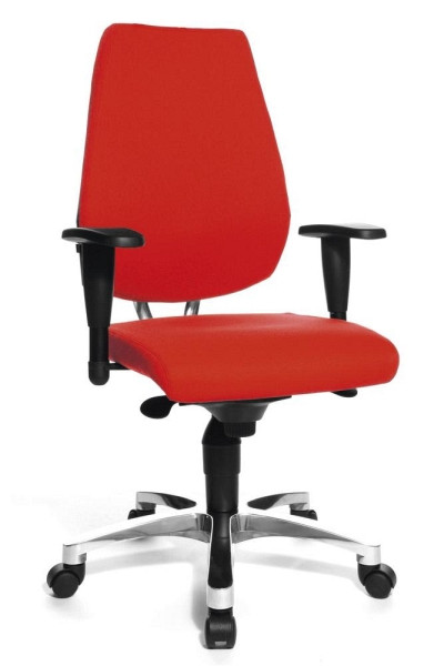 Deskin Bürodrehstuhl SITNESS 50 mit Armlehnen, Rot, 470 x 480 x 1050 mm, 248986