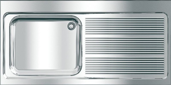 KWC Gewerbespüle, Maxima, Edelstahl, 1400x432x700 mm, Tropfteil rechts, 2000057159