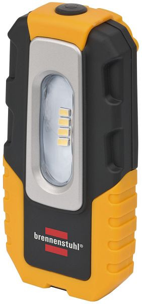 Brennenstuhl LED Akku-Handleuchte HL DA 40 MH mit Schalter und integriertem Magnet (mit 200lm und bis zu 3h Leuchtdauer, knickbarer Haltefuß), 1176440