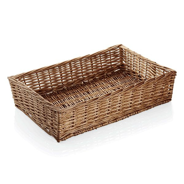 WAS Basket 3136 Buffetkorb, 60 x 40 x 14 cm, Vollweide, 3137600