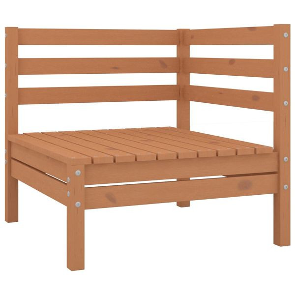 vidaXL Garten-Ecksofa Honigbraun Massivholz Kiefer, 806570