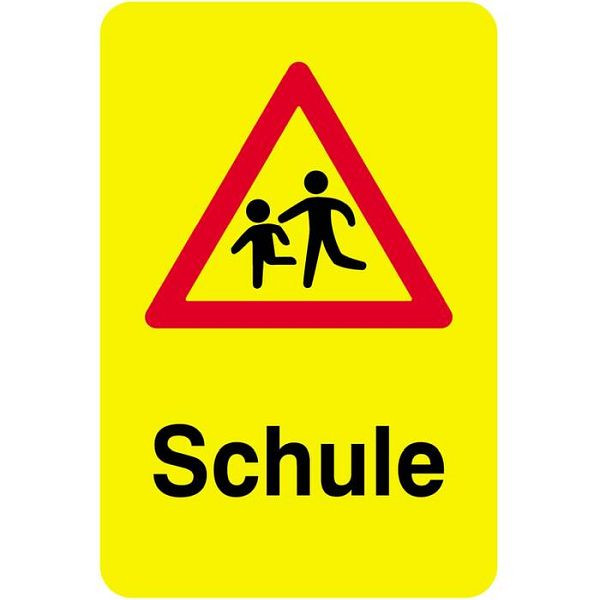 Stein HGS Sonderschild, Achtung Schule, 500 x 750 mm, 15061