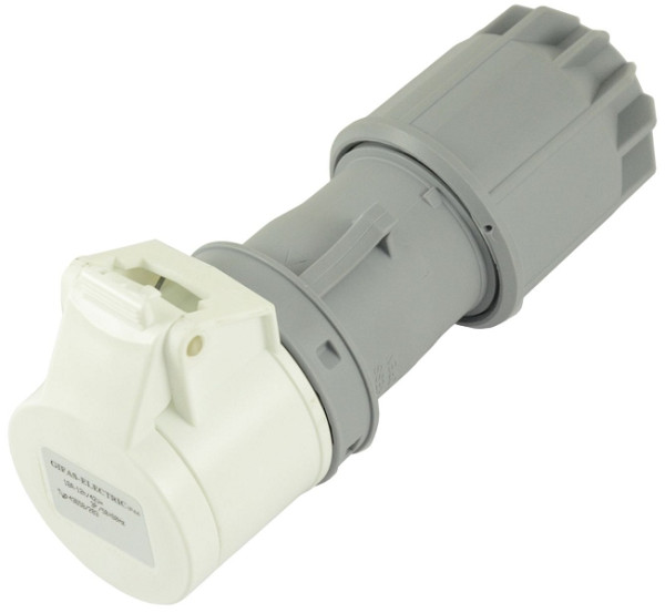 GIFAS Kunststoff CEE-Kupplung, Polzahl: 2, 2 x 32 A/42 V, 240060