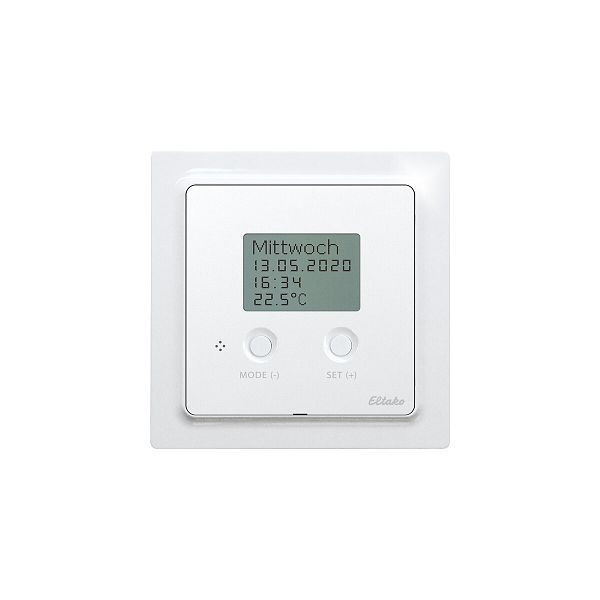 Eltako Funk-Temperatur-Regler 868MHz IP20 reinweiß glänzend FTAF55ED/230V-WG, 147572