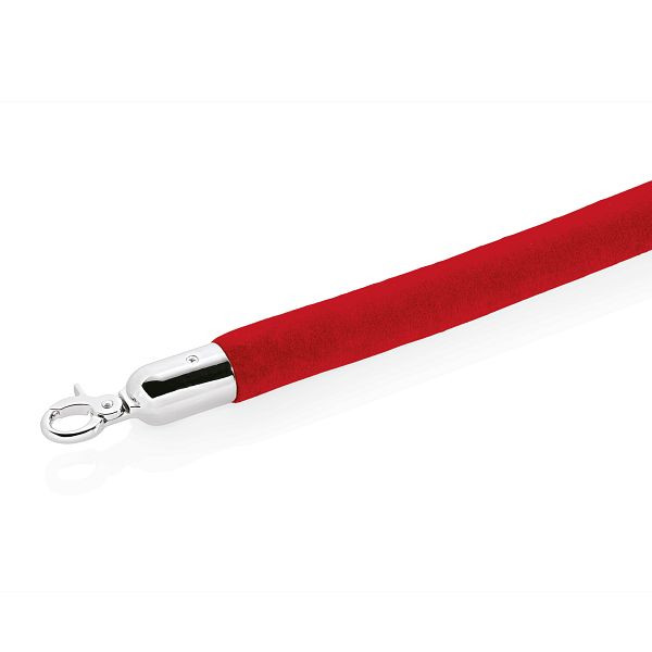WAS Classic Verbindungstau, Durchmesser 32 mm, 1,5 m, hellrot, mit verchromten Beschlägen, 2205153