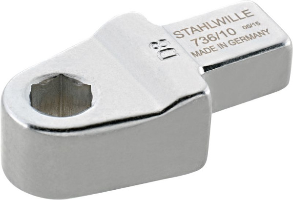 STAHLWILLE Bit-Halter-Einsteckwerkzeug Nr.736 Größe 10-1 Innen-6kant D 6,3 mm Innen-6kant 1/4 " Werkzeugaufnahme 9x12 mm, 58262610