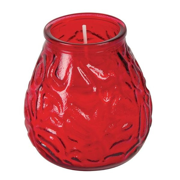 Bolsius Windlichter Lowboy rot, VE: 12 Stück, 75 Stunden Brennzeit, Y197