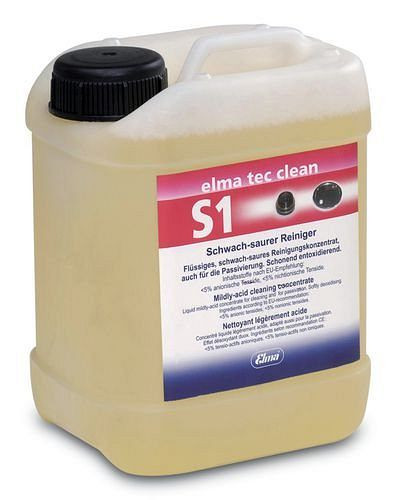 DENIOS Reinigungsmittel elma tec clean S1 für ULiteraschallgerät, entoxidierend, VE: 2,5 Liter, 179-229