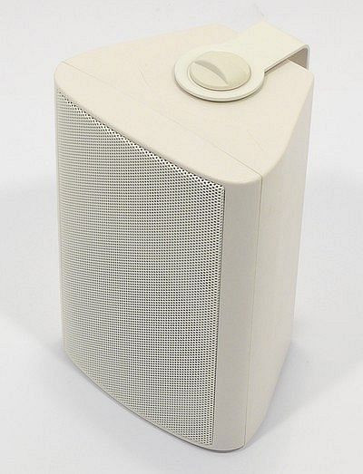Visaton 2-Wege-Kompaktbox mit stabilem Kunststoffgehäuse (weiß), bestückt mit einem 10-cm-Tieftöner und einem Hochtöner WB 10 - 100 V/8 Ohm, 50310
