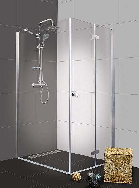 Sanotechnik Glasfixteil für Duschkabine, SANOFLEX chrom 105-107cmx195cm, MF110