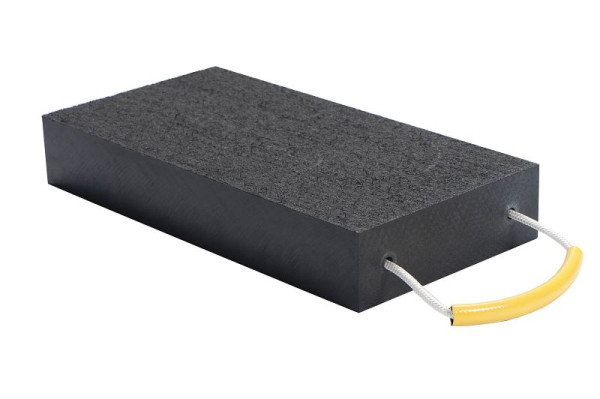 Schake Unterlegplatte stapelbar, um eine bestimmte Höhe zu erreichen, doppelseitige Anti-Rutsch-Oberfläche, Farbe schwarz 500 x 250 x 100 mm, 1025010