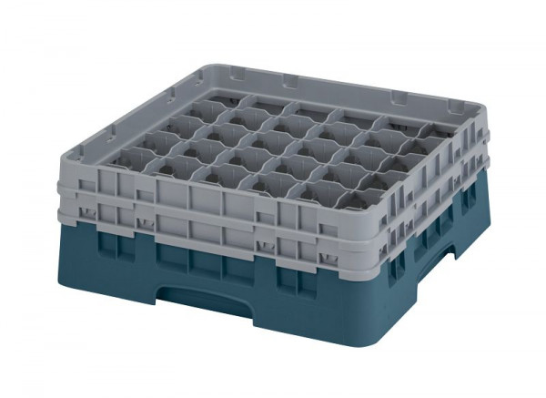 Cambro Spülkorb mit 36 Fächer Camrack® 13,3 cm Türkis, 36S434414
