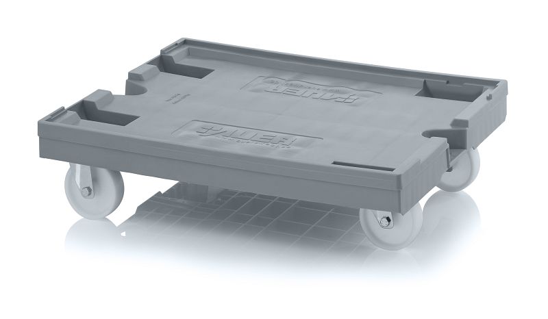 Auer Packaging Contenitore Europeo 80x60x32 Cm, 130L, Grigio, Made In Germany - 3