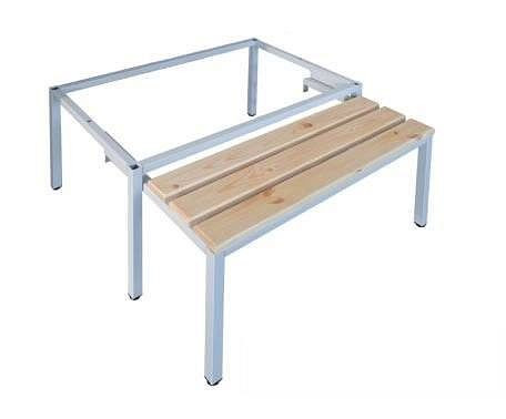 Eurobox Gestell mit ausziehbare Sitzbank, 600 mm, 3060-060