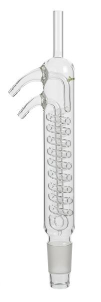 Rettberg Dimrothkühler für Extraktor 2000 ml, Kern NS 45/40, mit doppelter Kühlspirale, Borosilikatglas 3.3, 134697200
